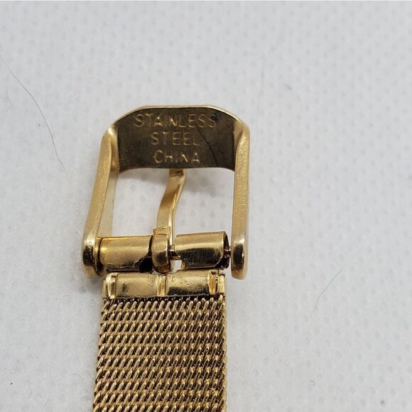 Stainless Steel Gold Tone Watch Band Bracelet - Picture 5 of 5